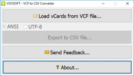 VovSoft VCF to CSV Converter 3.6 Multilingual