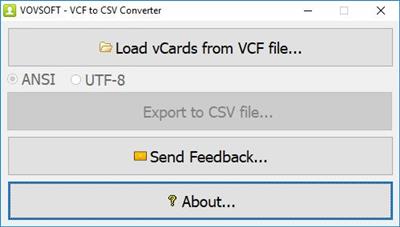 VovSoft VCF to CSV Converter 3.6  Multilingual