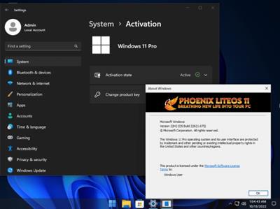 Windows 11 Phoenix X-Lite Harmony 11 Pro 22H2 Build 22621.675  x64