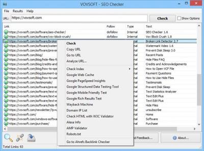 VovSoft SEO Checker  6.5