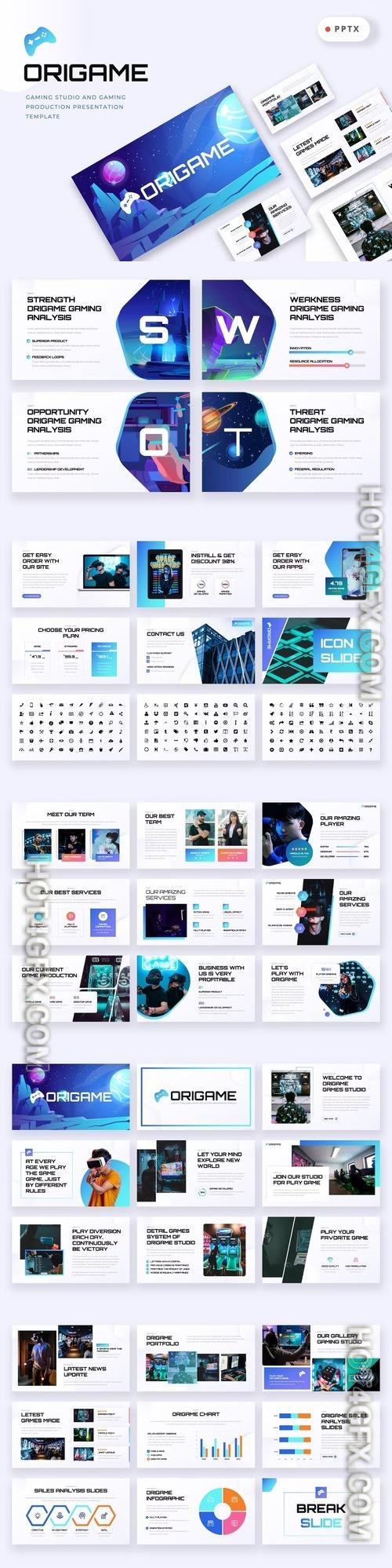ORIGAME - Gaming Studio Powerpoint Template