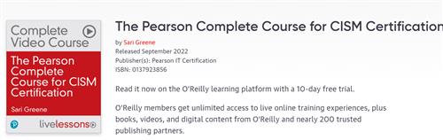 The Pearson Complete Course for CISM Certification