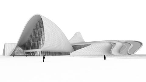 Learn How To Design An Organic Shaped Building Envelope (Heydar Aliyev Centre)