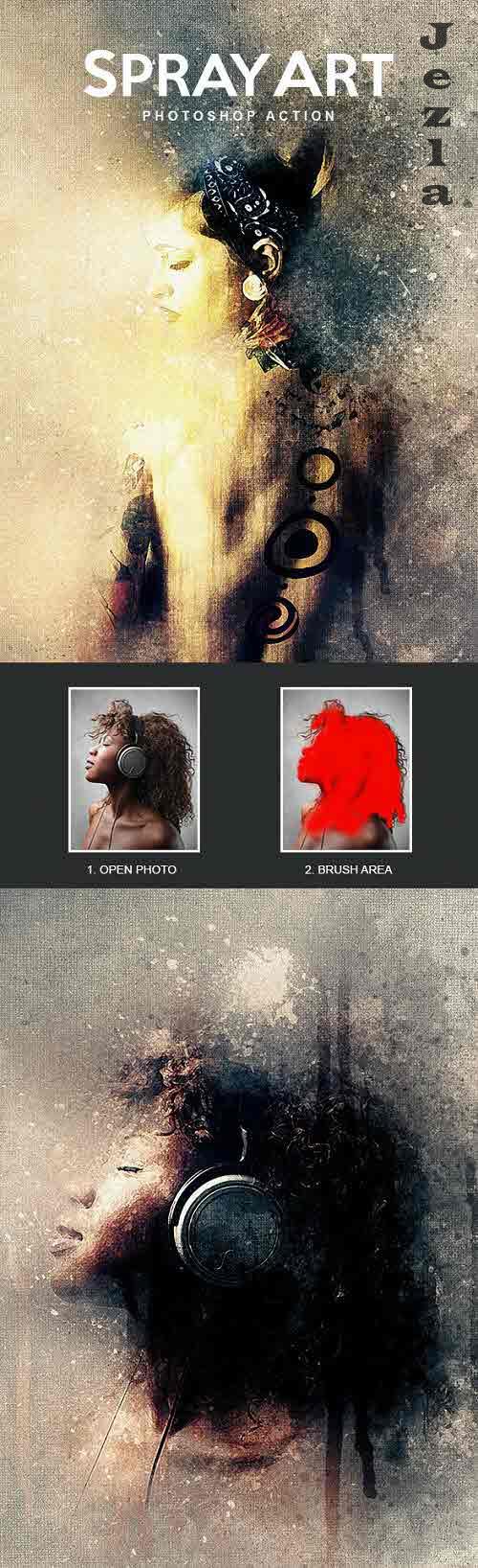 SprayArt - Photoshop Action - 17449873