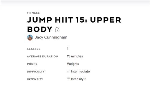 AloMoves - Jump HIIT 15 Upper Body