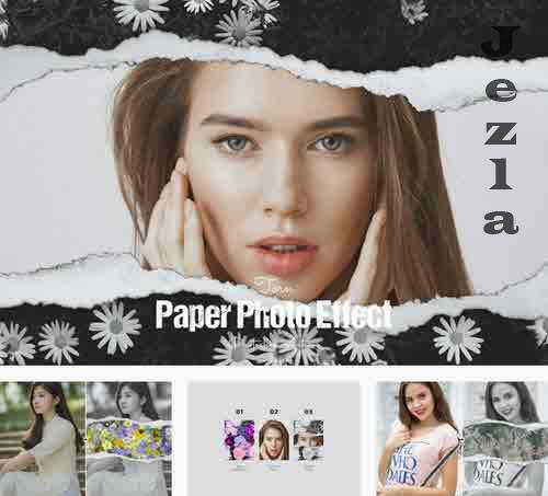 Torn Paper Photo Effect - NDTYVXM