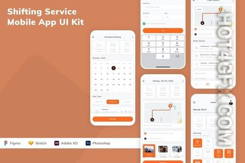 Shifting Service Mobile App UI Kit