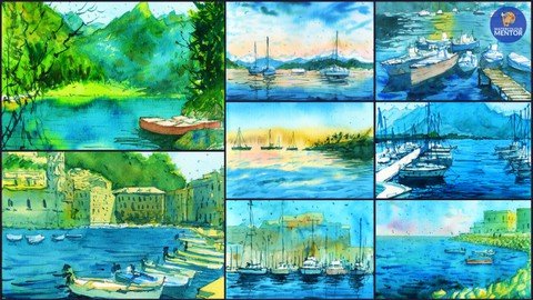 How To Paint Boat Landscapes Watercolor Essentials