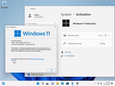 Windows 11 Enterprise 22H2 Build 22621.674 (No TPM Required) Preactivated Multilingual October  2022