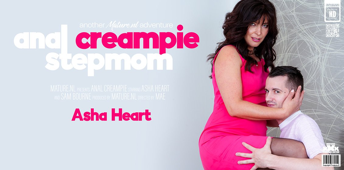 Asha Heart - Milf Asha Heart Gets Fucked In The Ass By Her Stepson And Receive An Anal Creampie (1080p)
