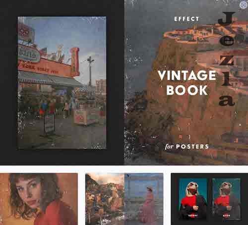 Vintage Book Effect for Posters - 10270145