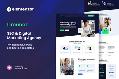 ThemeForest - Limunoz - Digital Marketing & SEO Agency Elementor Template Kit/40088580
