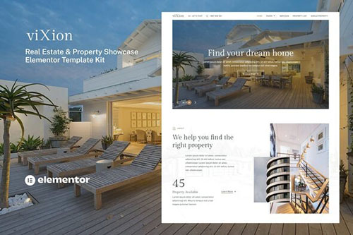 ThemeForest - Vixion - Real Estate & Property Showcase Elementor Template Kit/40208628