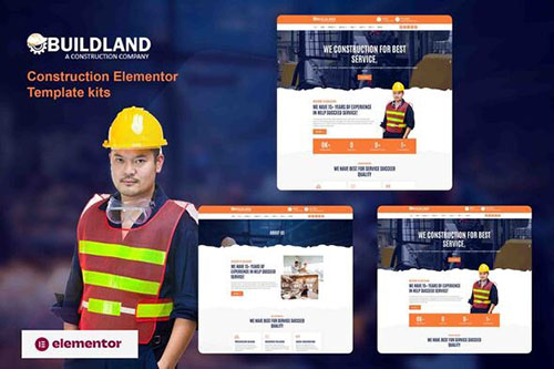 ThemeForest - Buildland - Construction Business Elementor Template Kit/38959485
