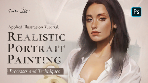 Wingfox - Applied Illustration Tutorial - Realistic Portrait Painting Processes and Techniques (2022) with Tim Liu