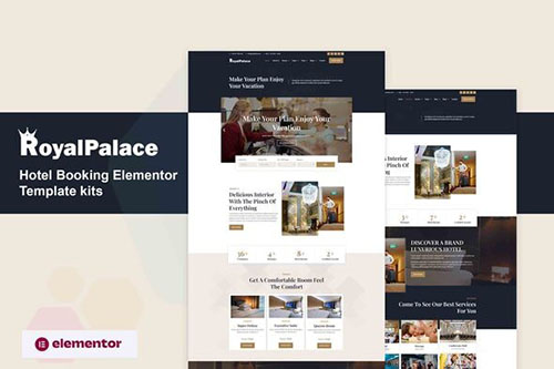 ThemeForest - Royalpalace - Hotel Booking Elementor Pro Template Kit/39028490