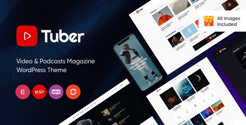 ThemeForest - Tuber v1.0.0 - Video Blog & Podcast WordPress Theme/39209719