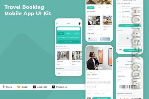 Travel Booking Mobile App UI Kit