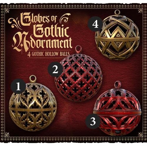Raging Heroes Xmas - Globes of Gothic Adorment 3D Print