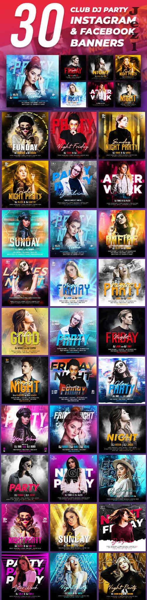 30 - Club DJ Party Banners