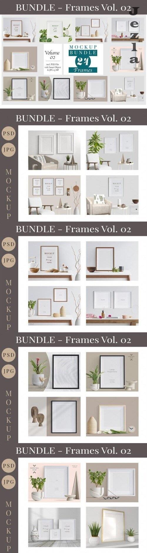 Picture Frames Mockup Bundle Vol. 02