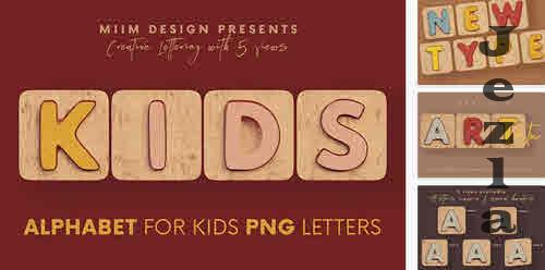 Alphabet for Kids - 3D Lettering - 10277707