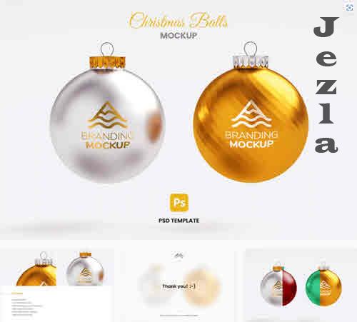 Christmas Balls Mockup - 6QKPBST