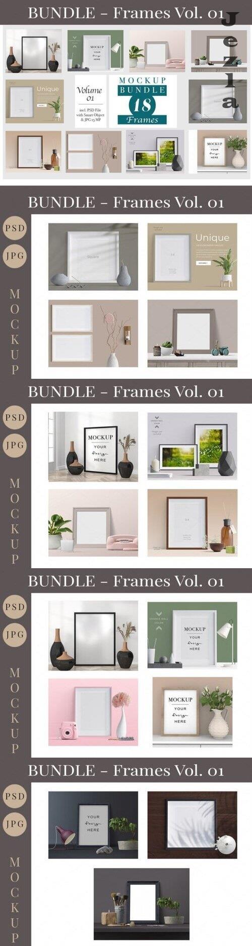 Picture Frames Mockup Bundle Vol. 01