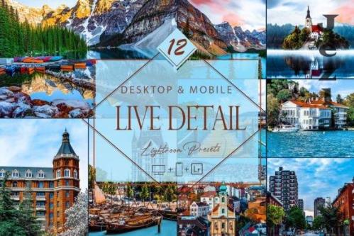 12 Live Detail Lightroom Presets, Sharp