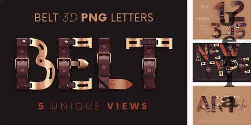 Belt - 3D Lettering - 10277622