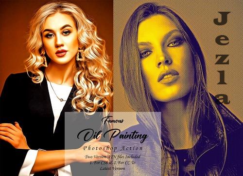 Famous Oil Painting Photoshop Action - 10291556