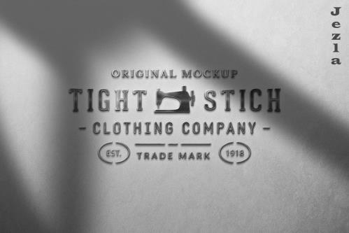 Matte Silver Logo Mockup - 10266960