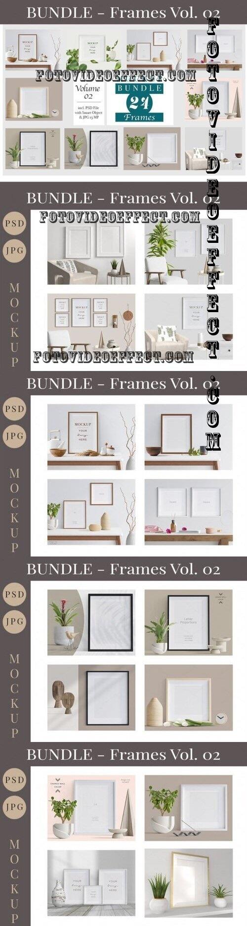 Picture Frames Mockup Bundle Vol. 02