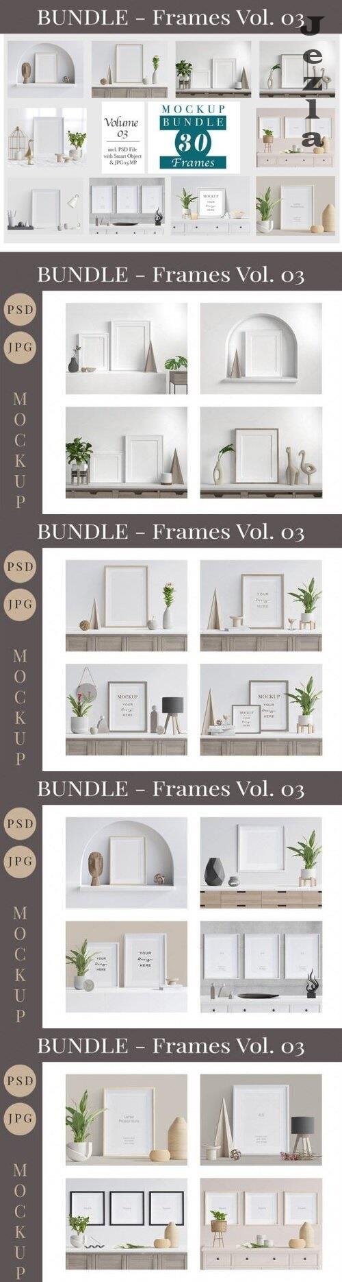 Picture Frames Mockup Bundle Vol. 03