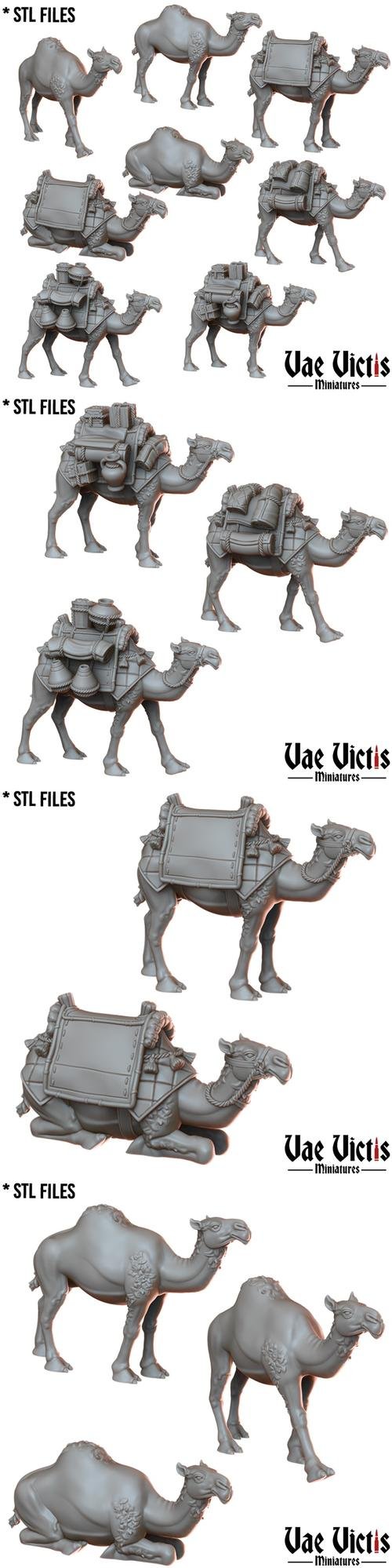 Vae Victis Miniatures - Camels 3D Print