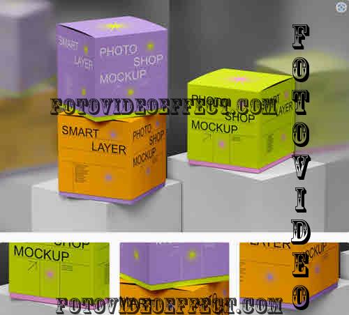 Paper Box Mockup - AFGW9QA