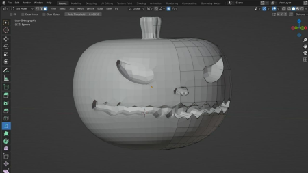 Blender 3D for Beginners: Model a Jack-o'-lantern