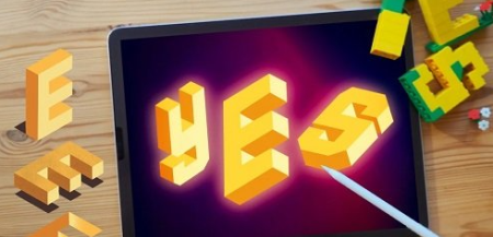 3D Letters in Procreate - From Isometric Effects to Hole Text Illusion