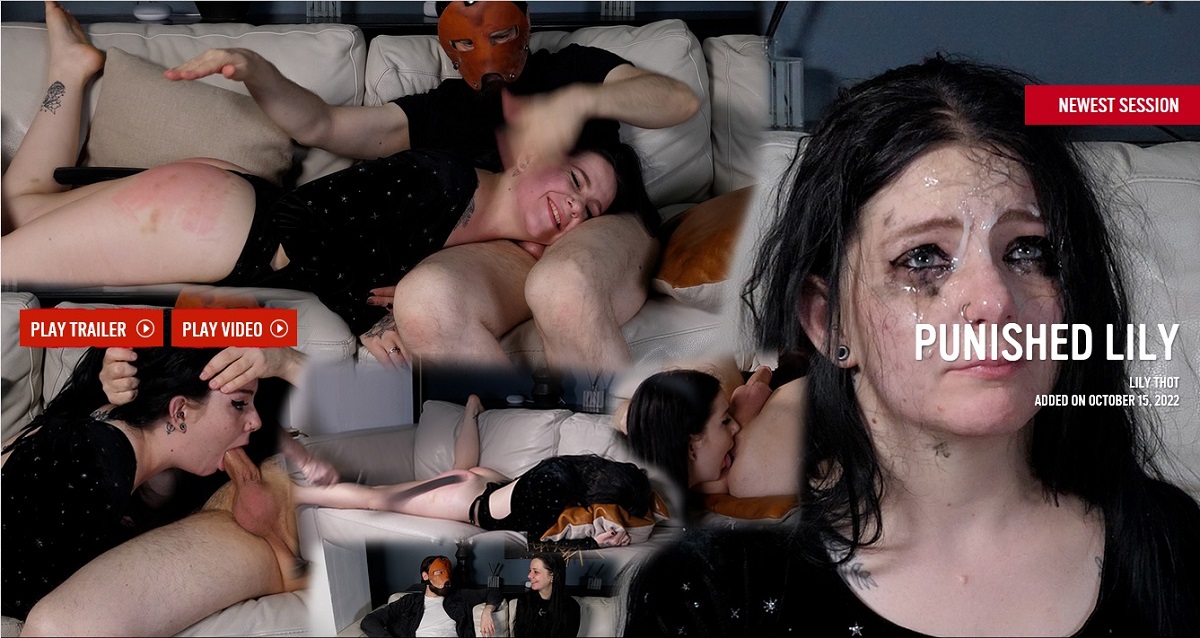 [Assylum.com] Lily Thot - Punished Lily (15.10.2022) [2022 г., BDSM, Ass Licking, Rimming, Blowjob, Cumshot, Facial, Crying, Slapping, Spanking, SiteRip, 480p]