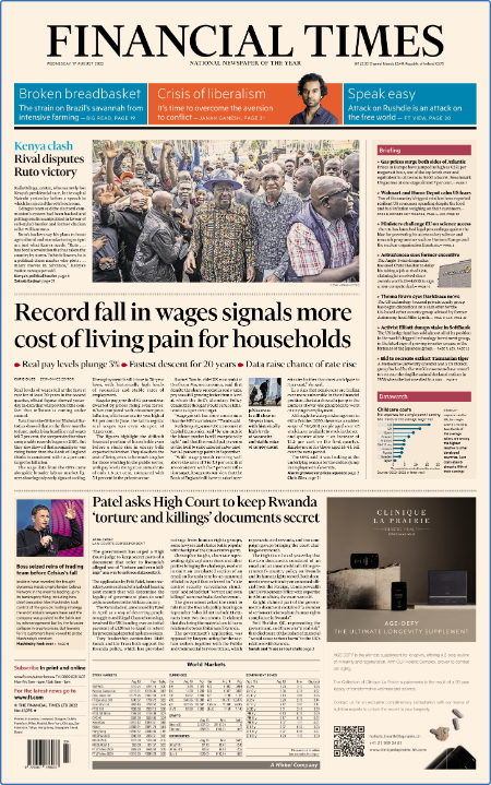 Financial Times UK - August 17, 2022
