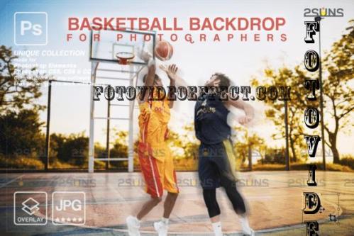 Basketball Digital Backdrop V05 - 10296332