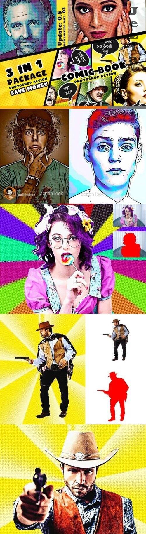 Comic Effect Photoshop Action - 679714