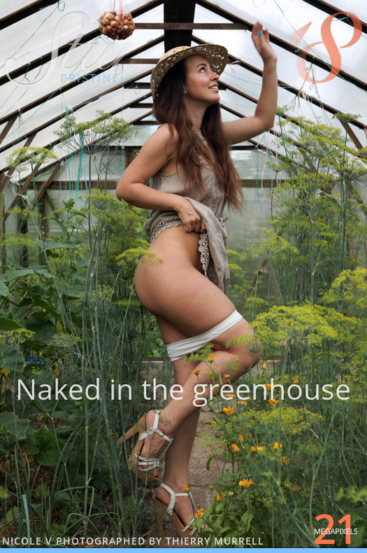 [Stunning18.com] 2022-10-23 Nicole V - Naked in the greenhouse [Solo, Outdoor] [3744x5616, 168 фото]
