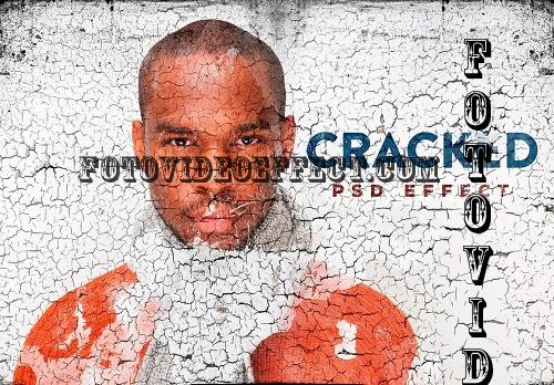 Cracked Painted Texture Mockup - 5860977