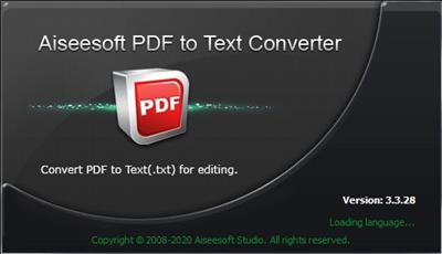 Aiseesoft PDF to Text Converter 3.3.28  Multilingual 01bf5a06c9f682aa0b97f0beb5aae698