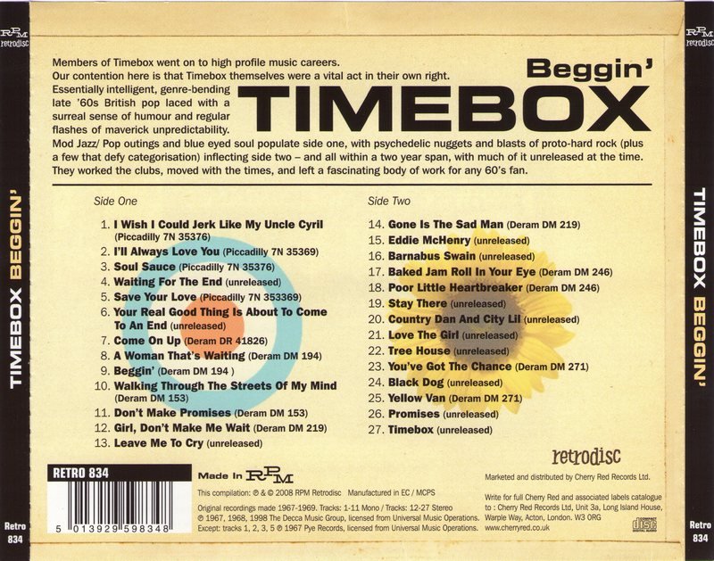 Timebox - Beggin' (1967-1969) (2008) Lossless