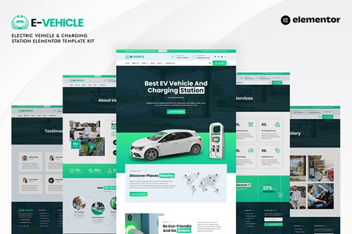 ThemeForest - EVehicle - Electric Vehicle & Charging Station Elementor Template Kit/40324588