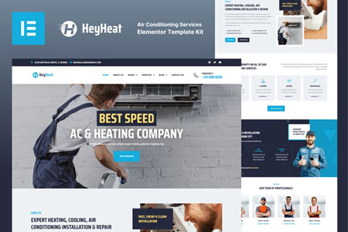 ThemeForest - HeyHeat - Air Conditioning Services Elementor Template Kit/40354683