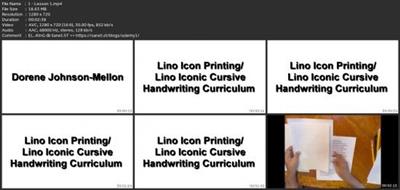 Lino Icon Printing/Iconic Cursive Handwriting  Curriculum® D023b7a101156373147f0f6e2201913c