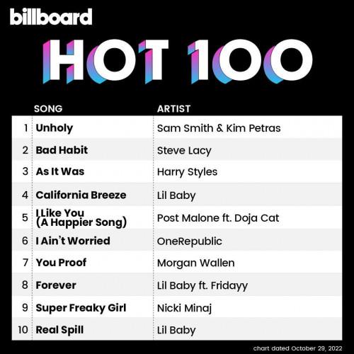 Billboard Hot 100 Singles Chart 29.10.2022 (2022)